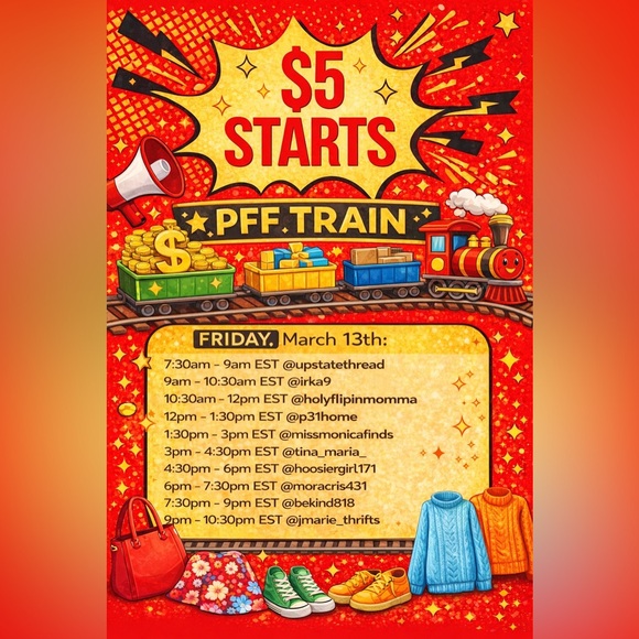 Other - 🚂March 13th - PFF Train. 🚂